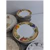 Image 4 : Various Ceramic Dining Bowls & Plates, Glass Pie Dish - Cannot Ship