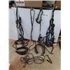 Image 1 : *Double Pony Harness with Yokes, Bridle, Reins, Tote 32" x 18" x 13"