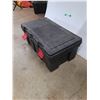 Image 3 : **Plastic Storage Tote with Lid 32" x 18" x 13", Cannot Ship