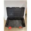 Image 4 : **Plastic Storage Tote with Lid 32" x 18" x 13", Cannot Ship