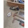 Image 2 : **Large Tool Caddy, Miter Saw, Nail Puller, Hammer, Wood Plane, Chalk Line, Misc, Cannot Ship