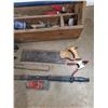 Image 3 : **Large Tool Caddy, Miter Saw, Nail Puller, Hammer, Wood Plane, Chalk Line, Misc, Cannot Ship