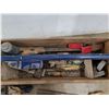 Image 6 : **Large Tool Caddy, Miter Saw, Nail Puller, Hammer, Wood Plane, Chalk Line, Misc, Cannot Ship