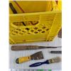 Image 5 : Brush, Dry Wall Tools, Milk Crate, Chisels, Drill Mixer, Cannot Ship