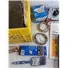 Image 8 : Sanding Belts, Sandpaper, Light Bulbs, Paint Brush, Milk Crate, Wire, Misc