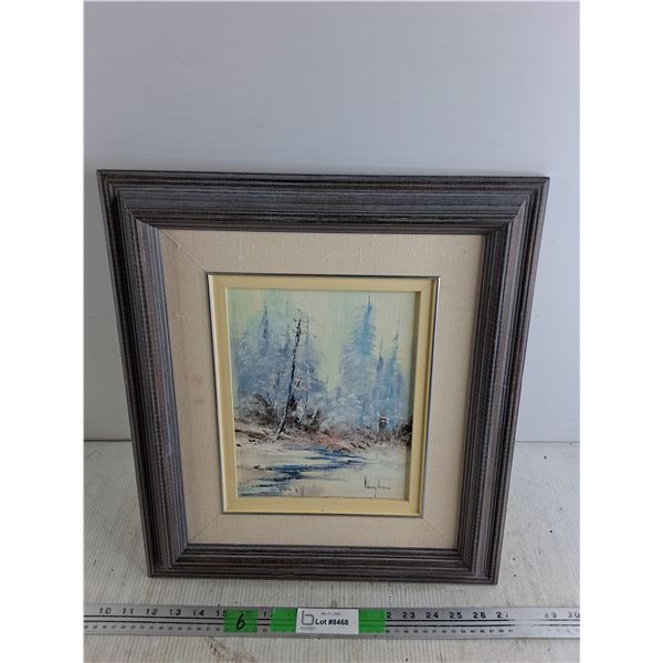 Framed Wall Art Painting 18" x 16"