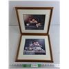 Image 1 : (2) Framed Wall Art Prints 15" x 13"