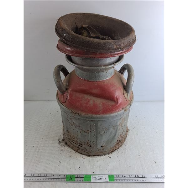 **Vintage Cream Can 16" x 13", Cannot Ship