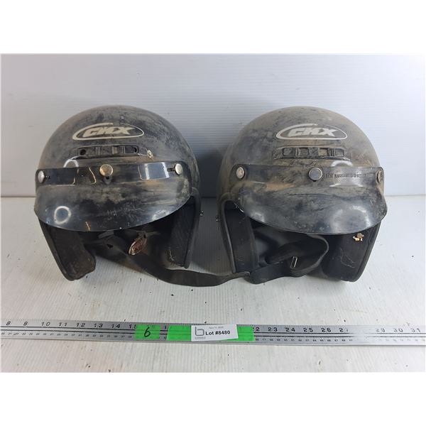 (2) CKX Motorcycle Helmets - Size XL & XXL - Cannot Ship
