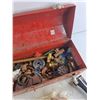 Image 3 : Pipe Fittings, Hoses, Valves, Metal Tool Box, Misc Plumbing Supplies - Cannot Ship
