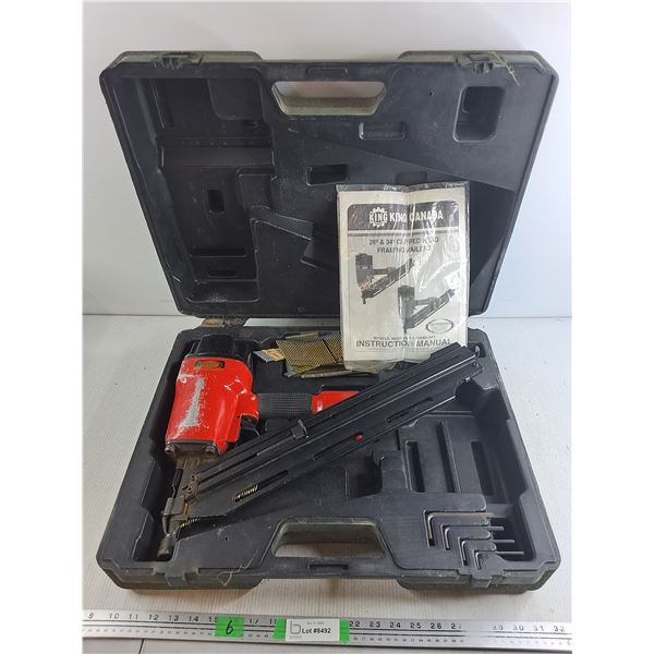 King Canada Clipped Head Framing Nailer - As Is, Cannot Ship