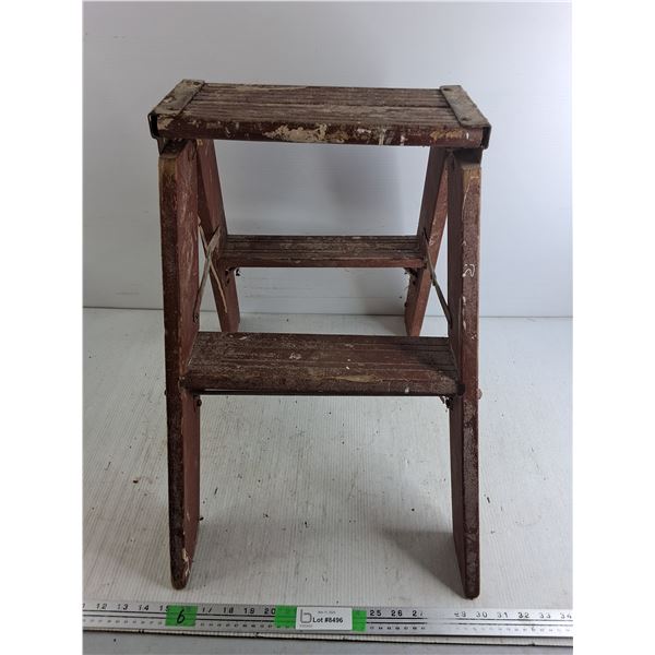 Wooden Step Stool 20" x 13" x 6", Cannot Ship