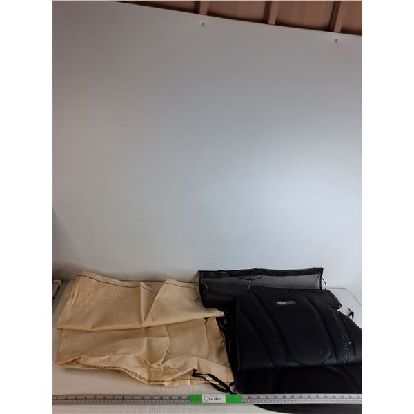 Poly Feed Bag 36 x22, Mesh Closet Divider 66x22 , Seat Cushion 41x20