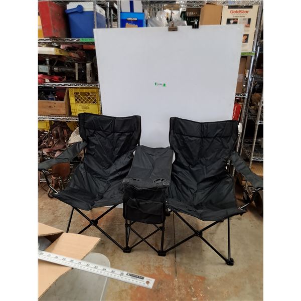 * 2 Man Camping Chair With Pockets & Cupholders