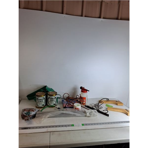 Bronze Butterfly Bracket, Bungee Cord,  Charcoal, Fertilizer Applicator, Misc,