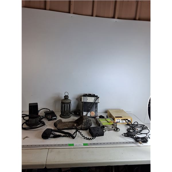 Trailer Brake, Lawn Ornament, Lantern, Vintage Radio, Vintage Stereo & Cassette Player,  Misc