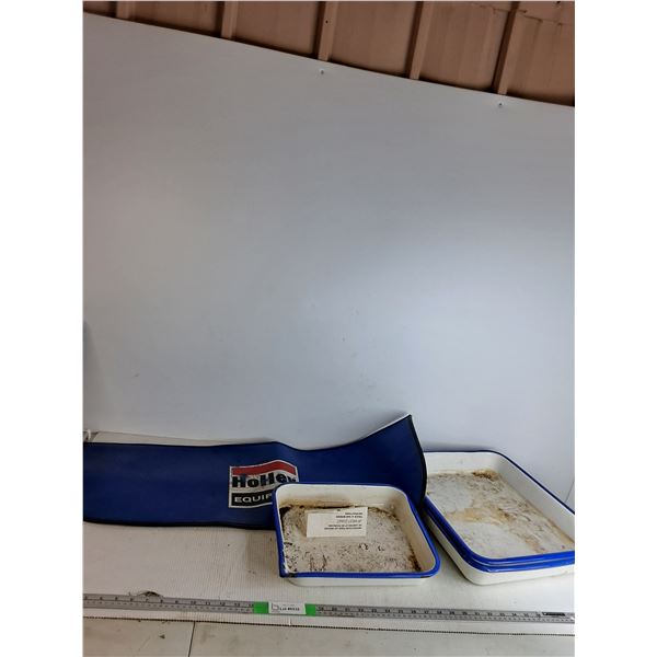 Vintage Holley Equipped  "Blue Car Accessory" & Tin Pans up to 14x18"