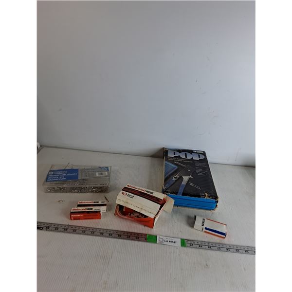 Heavy Duty Rivetool, (10) Sparkplugs, Aluminum Rivets