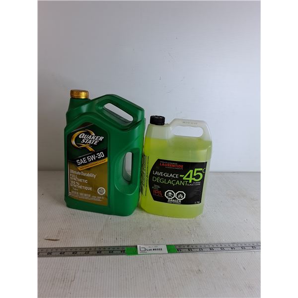 SAE 5W-30 Full Synthetic  Vehicle Oil & Winter Washer Fluid-Cannot Ship