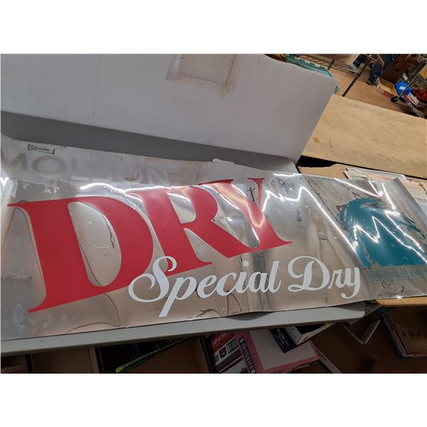 Molson Dry Special Dry Sign 6ft x2ft