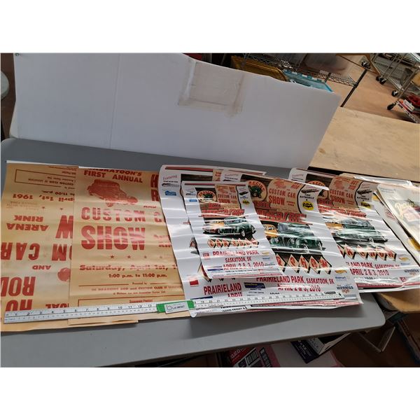 Saskatoon  Draggins Car Show Posters, 1st and 50th