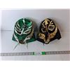 Image 1 : (2) Luchador Wrestling Masks- Sask. Roughriders/Other