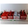 Image 1 : (4) Plastic Coca-Cola Bottle Trays & (5) Beer/Pepsi Bottles