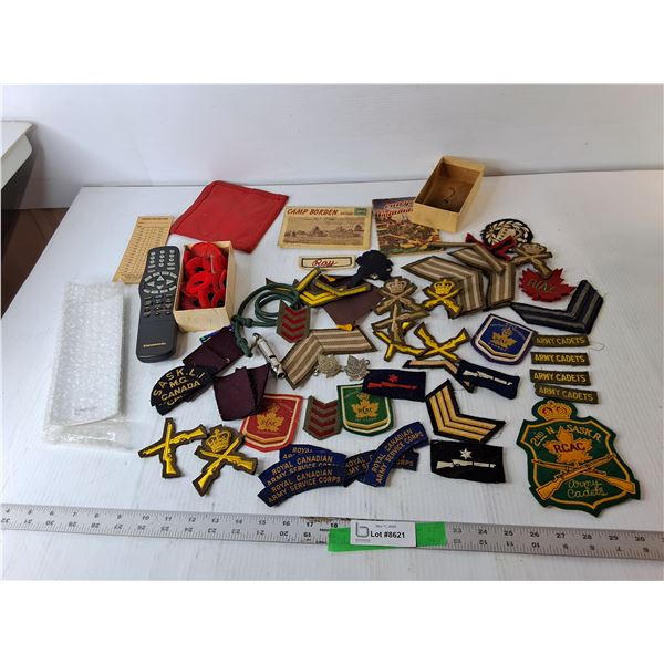 Military Patches, Poppies, Panasonic Remote