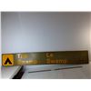 Image 1 : Parks Canada 'The Swamp' Wood Sign 59" x 8.5", Cannot Ship