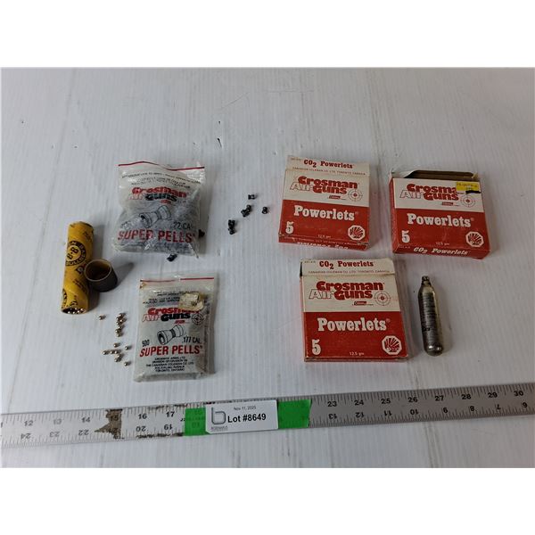 (14) C02 Cartridges, Pellets, BBs- Cannot Ship