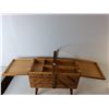 Image 3 : Wood Sewing Supplies Storage Box 16.75" x 8.25" x 17.5"