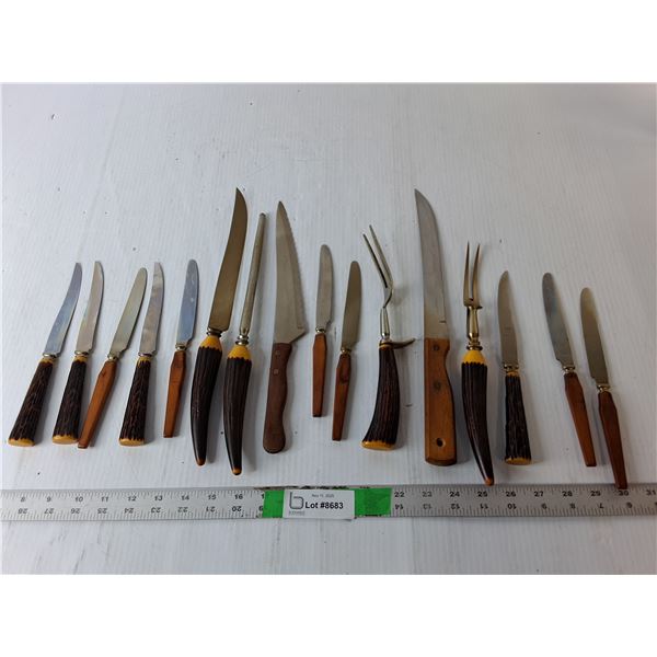 Carving Knives, Forks & Sharpener