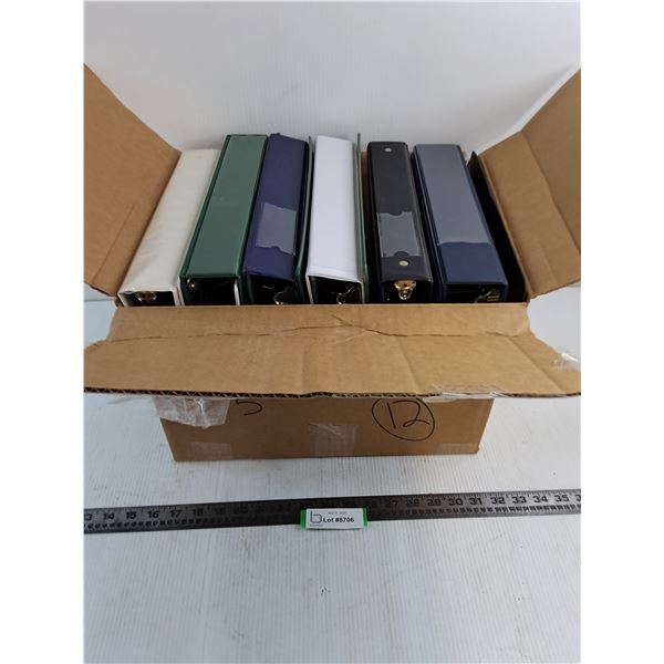 (11) 2" & 2.5" 3-Ring Binders