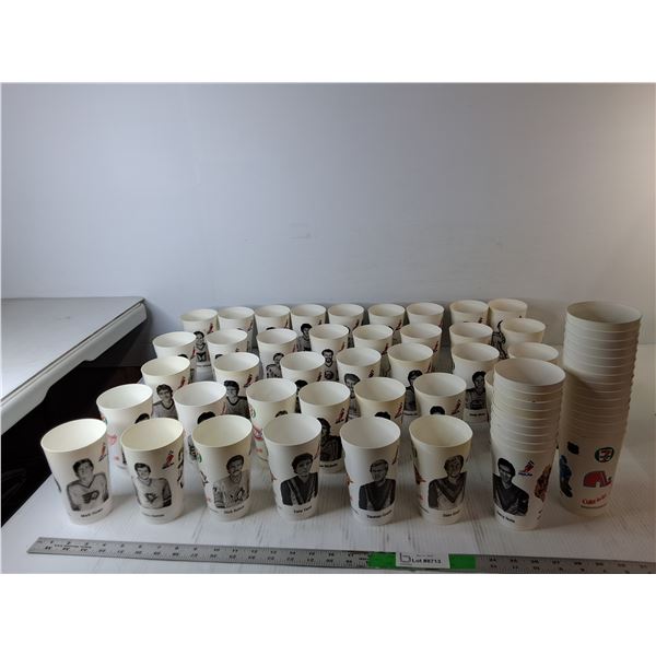 Lot of 7-11/NHL Collector Cups- Mark Messier, Marcel Dionne, Rick Kehoe, Misc.