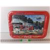 Image 1 : 'Coca-Cola Goes Along' Metal Tray 17.5" x 12.75"
