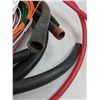 Image 2 : (3) Pieces of HD Hose, Red Insulator Line, Several Rolls of Assorted Electrical Wire - Pickup Only