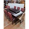 Image 1 : * Wooden Dining Table w/Leaf & 8 Chairs - 6' x 43.5" x 30" - w/Leaf = 7.5' Length - Pickup Only