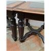 Image 3 : * (2) Wooden End Tables w/Glass Inserts 25x28x26" Each - Pickup Only