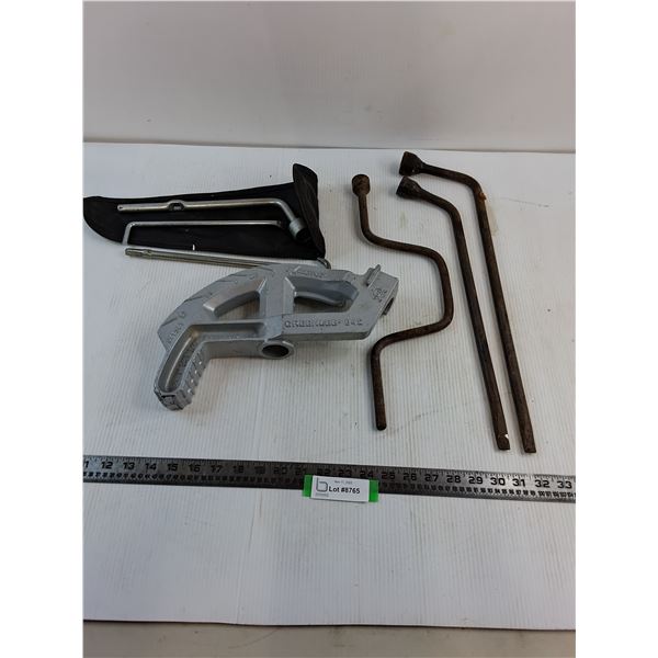 Greenlee 842 Pipe Bender, Assorted Tire Irons, Speed Drill