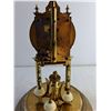 Image 4 : Brass Anniversary Clock With Glass Dome 12" High (As Is) - Pick Up