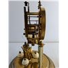 Image 5 : Brass Anniversary Clock With Glass Dome 12" High (As Is) - Pick Up