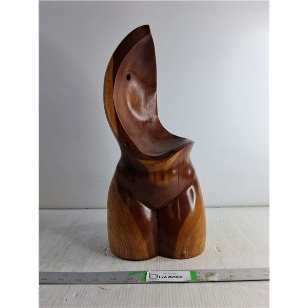 Wooden Art Statue 16" x 7.5"