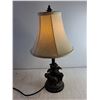 Image 2 : Table Lamp With Elephants And Lamp Shade 22" (Powers On- Needs Lightbulb) - PICK UP