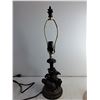 Image 3 : Table Lamp With Elephants And Lamp Shade 22" (Powers On- Needs Lightbulb) - PICK UP