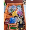 Image 2 : "Deluxe Game" Wooden Box Checkers/ Crib/ Chinese Checkers/ Dice