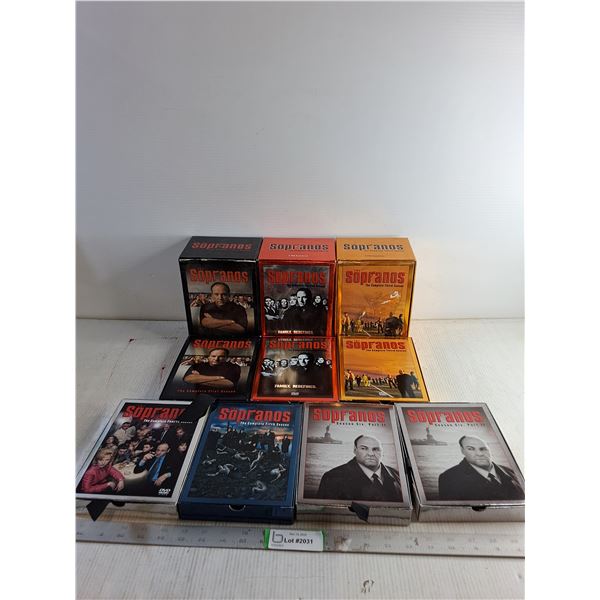 "The Sopranos" - VHS Seasons 1,2, 3/ DVD Seasons 1-6(2 VHS Missing)