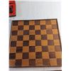 Image 2 : 12' x 13" Wood Chess Board/ Chess Pieces