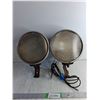 Image 1 : (2) Antique Vehicle Head Lamps 8" Accross