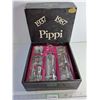 Image 1 : "Pippi" Kosta Boda Sweden - Hand Made (6) Drink Glasses/ Drink Decanter