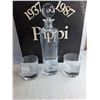 Image 2 : "Pippi" Kosta Boda Sweden - Hand Made (6) Drink Glasses/ Drink Decanter